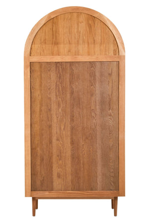 Lyon Rattan and Oak Wood 2 Door Wardrobe - XShowhome Limited - Xshowhome