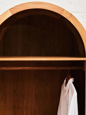 Lyon Rattan and Oak Wood 2 Door Wardrobe - XShowhome Limited - Xshowhome