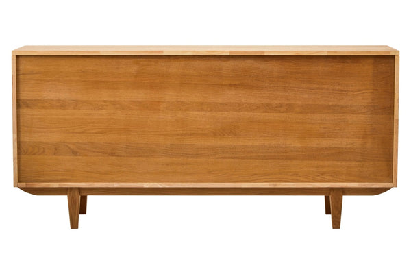 Lyon Rattan and Oak Wood 4 Door Sideboard - XShowhome Limited - Xshowhome