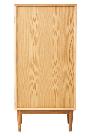 Lyon Rattan and Oak Wood Chest of Four Drawers - Canwell Interiors Limited - Xshowhome