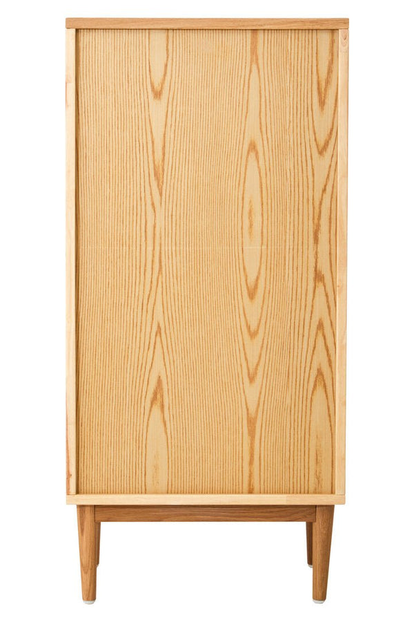 Lyon Rattan and Oak Wood Chest of Four Drawers - Canwell Interiors Limited - Xshowhome