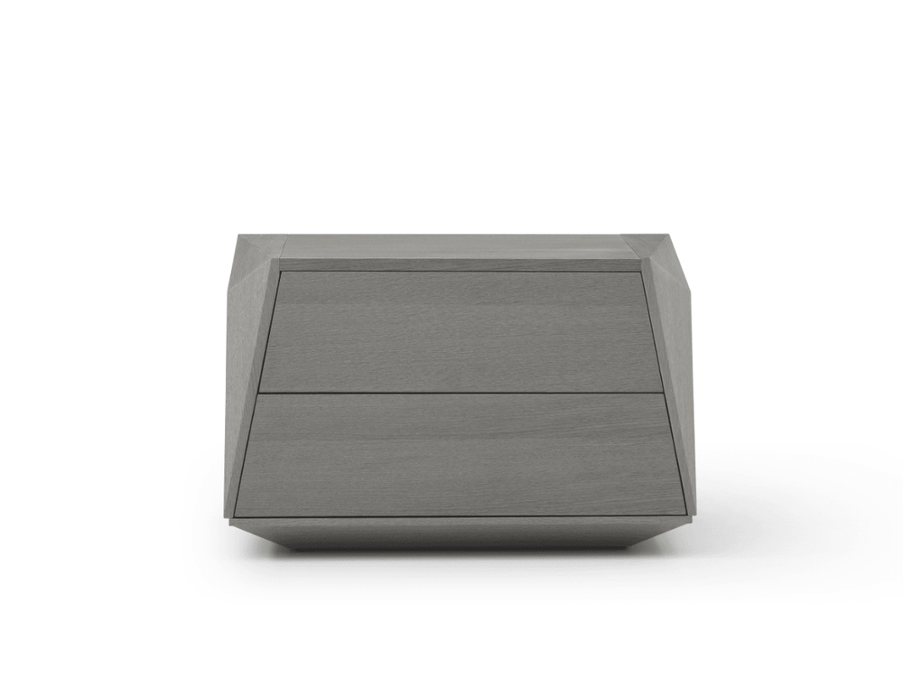 Madon Wide Bedside Table 700mm - Dark Grey Oak - XShowhome Limited - Tommy Franks