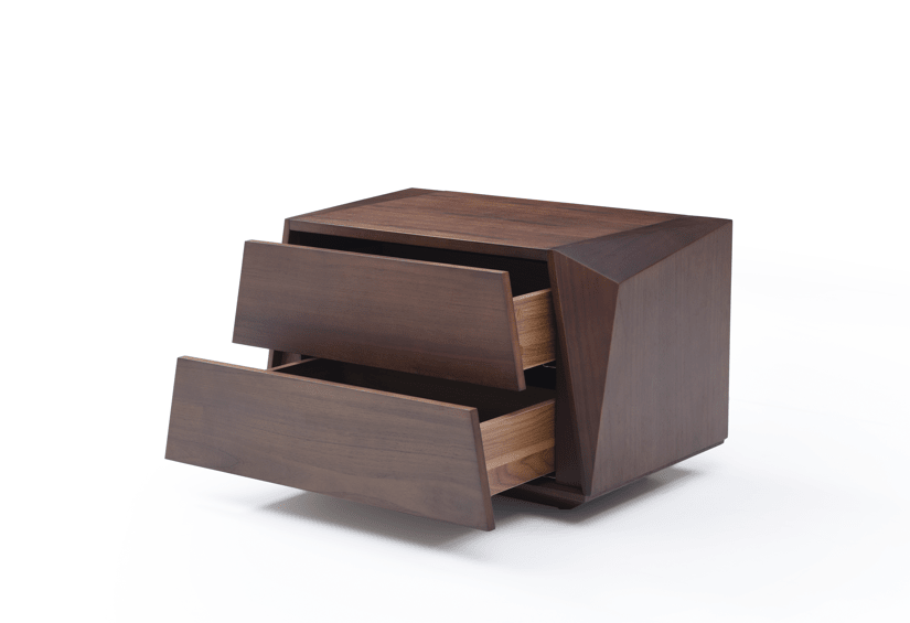 Madon Wide Bedside Table 700mm - Walnut - XShowhome Limited - Tommy Franks
