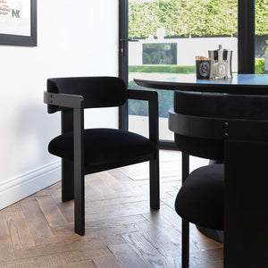 Mai Black & Black Dining Chair - Canwell Interiors Limited - Canwell
