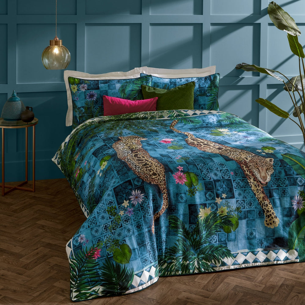 Majorelle Double Duvet Set Azure Blue - Canwell Interiors Limited - Riva