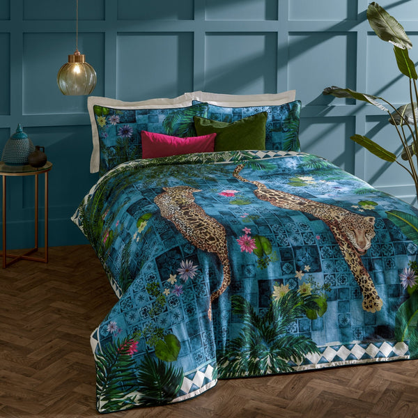 Majorelle Super King Duvet Set Azure Blue - Canwell Interiors Limited - Riva