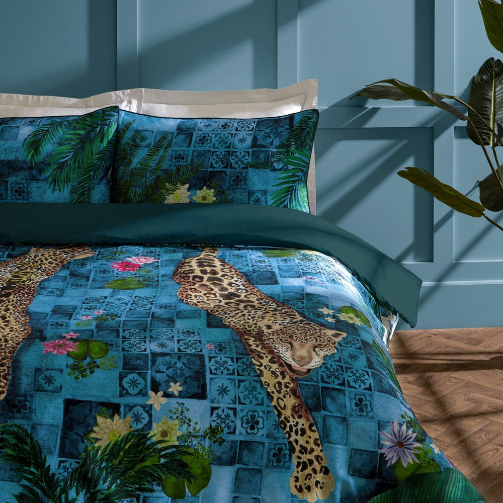 Majorelle Super King Duvet Set Azure Blue - Canwell Interiors Limited - Riva