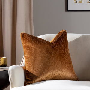 Malans 45x45 Feather Filled Cushion Bronze - Canwell Interiors Limited - Riva