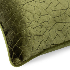 Malans 45x45 Feather Filled Cushion Olive - Canwell Interiors Limited - Riva