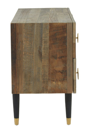 Malay Four Drawer Recycled Elm Wood Chest - Canwell Interiors Limited - Xshowhome