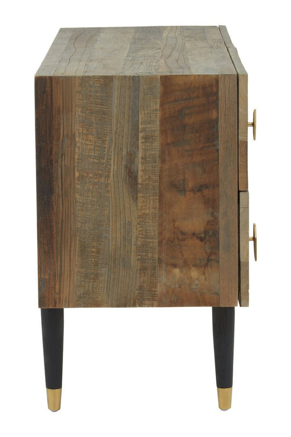 Malay Four Drawer Recycled Elm Wood Chest - Canwell Interiors Limited - Xshowhome