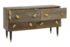 Malay Four Drawer Recycled Elm Wood Chest - Canwell Interiors Limited - Xshowhome