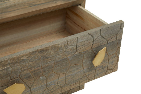 Malay Four Drawer Recycled Elm Wood Chest - Canwell Interiors Limited - Xshowhome