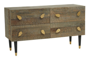 Malay Four Drawer Recycled Elm Wood Chest - Canwell Interiors Limited - Xshowhome