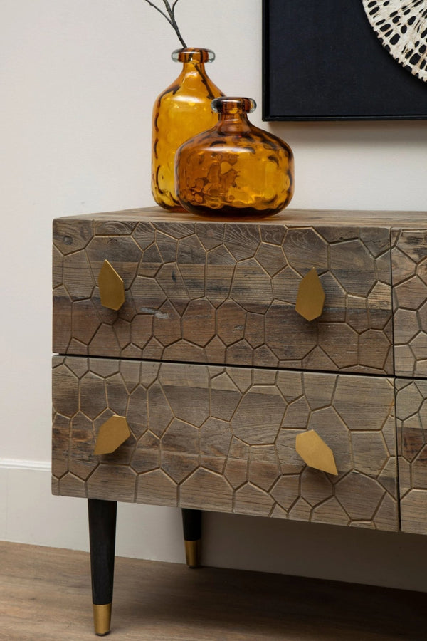 Malay Four Drawer Recycled Elm Wood Chest - XShowhome Limited - Xshowhome