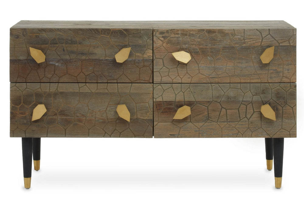 Malay Four Drawer Recycled Elm Wood Chest - XShowhome Limited - Xshowhome