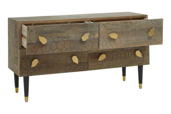 Malay Four Drawer Recycled Elm Wood Chest - XShowhome Limited - Xshowhome