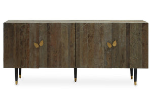 Malay Recycled Elm Wood 4 Door Sideboard - Canwell Interiors Limited - Xshowhome
