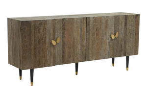 Malay Recycled Elm Wood 4 Door Sideboard - Canwell Interiors Limited - Xshowhome