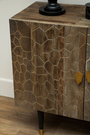 Malay Recycled Elm Wood 4 Door Sideboard - XShowhome Limited - Xshowhome