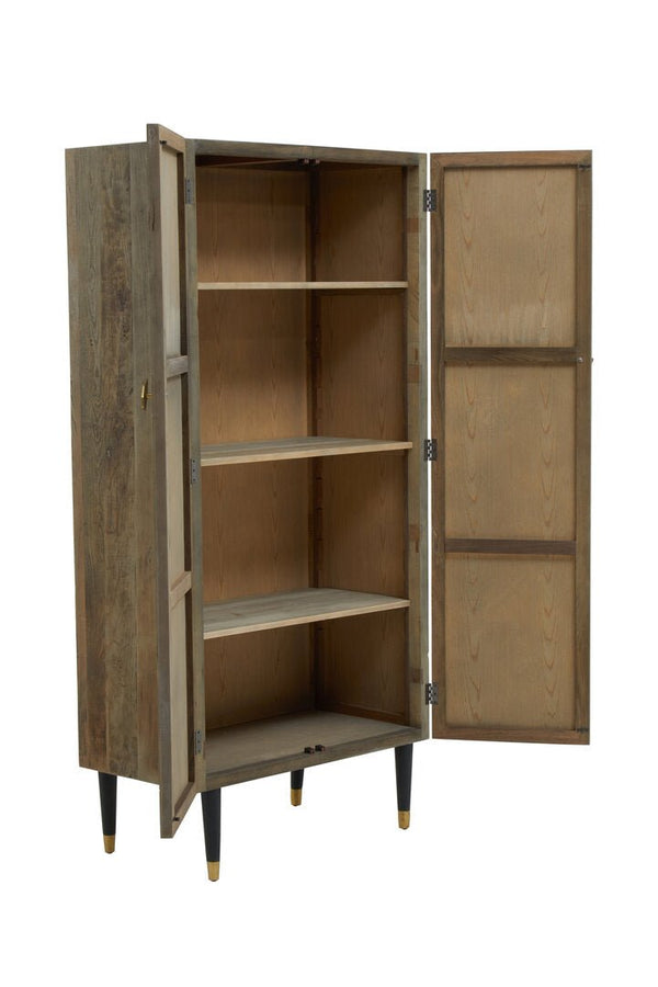Malay Recycled Elm Wood Tall Cabinet - Canwell Interiors Limited - Xshowhome