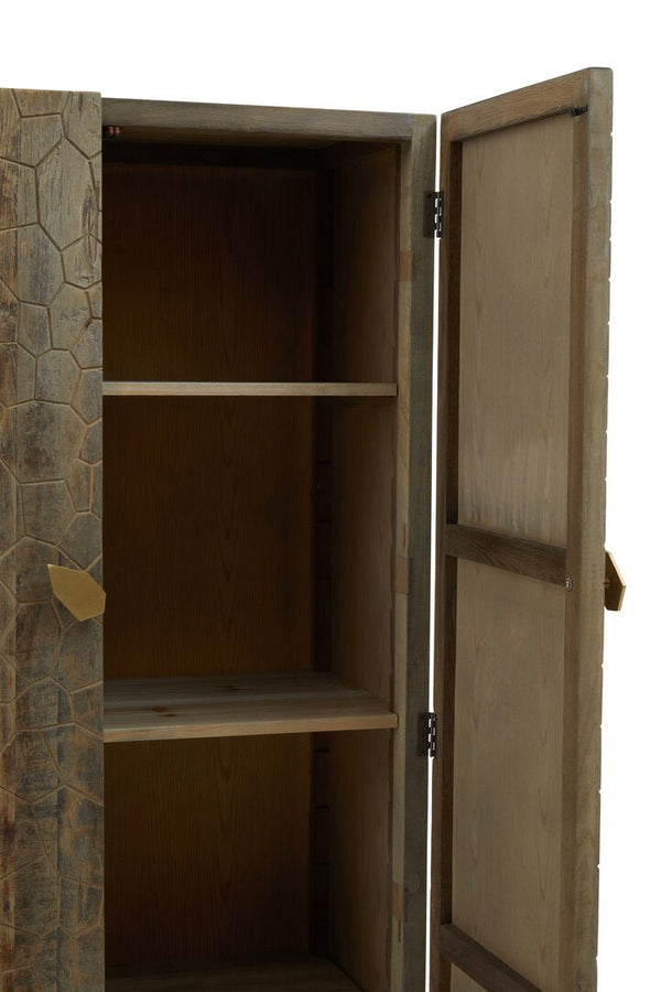 Malay Recycled Elm Wood Tall Cabinet - Canwell Interiors Limited - Xshowhome