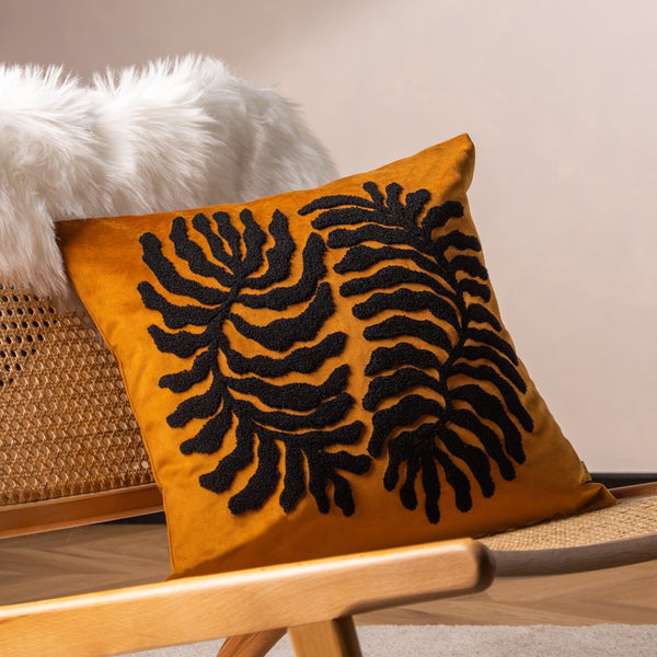 Maldive 45x45 Feather Filled Cushion Ginger - Canwell Interiors Limited - Riva