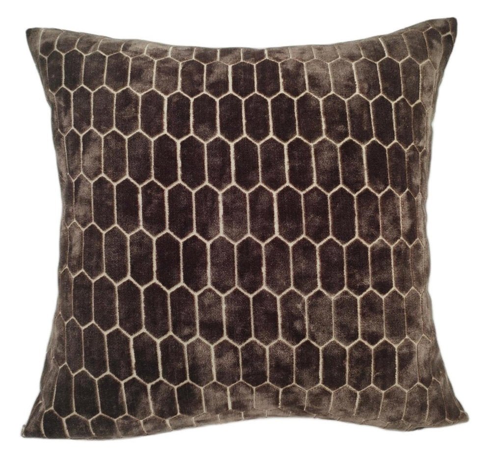 Malini Albie Choc Cushion - Canwell Interiors Limited - Malini