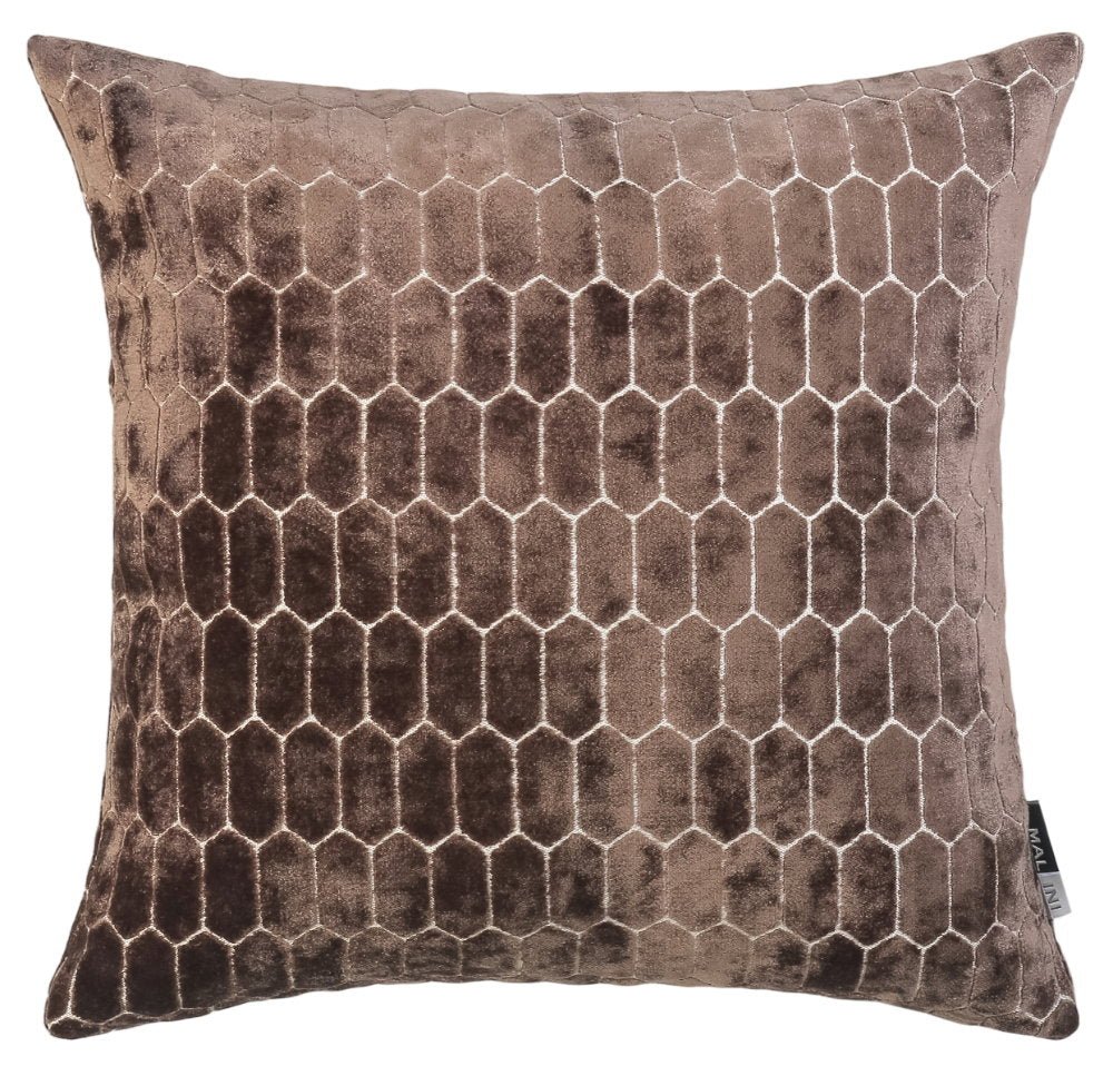 Malini Albie Choc Cushion - Canwell Interiors Limited - Malini