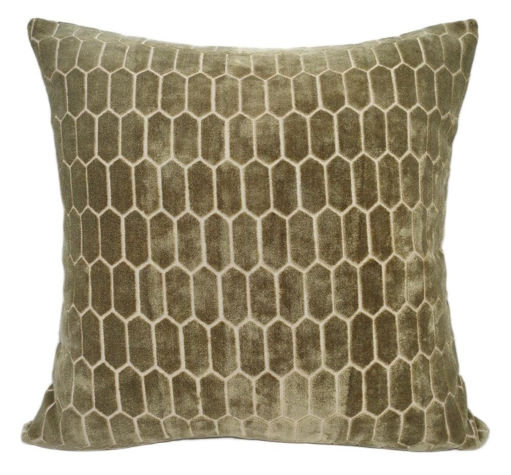 Malini Albie Olive Cushion - Canwell Interiors Limited - Malini