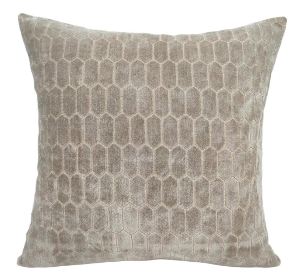 Malini Albie Taupe Cushion - Canwell Interiors Limited - Malini