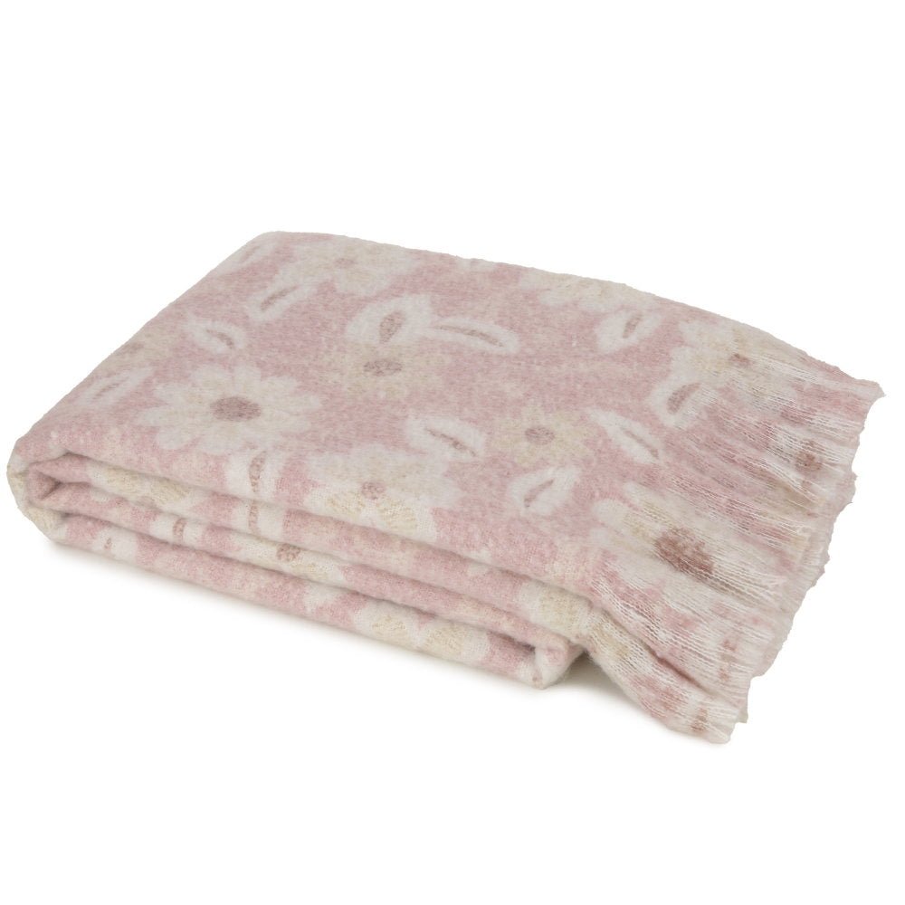 Malini Arabella Pink Throw - Canwell Interiors Limited - Malini