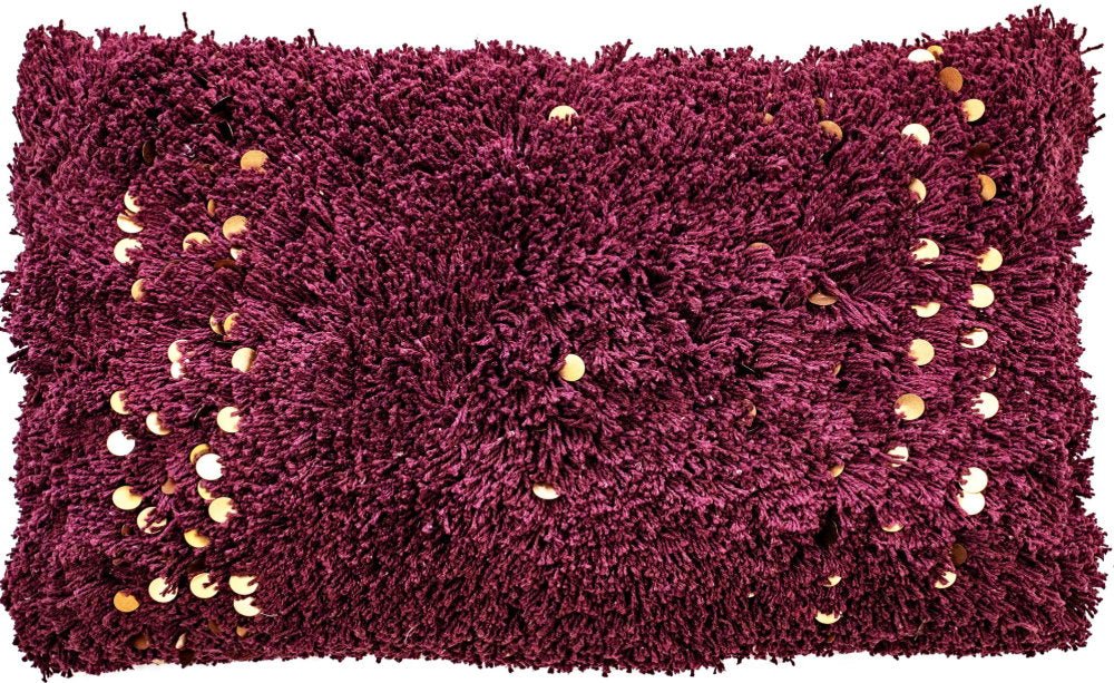 Malini Aziza Aubergine Cushion - Canwell Interiors Limited - Malini