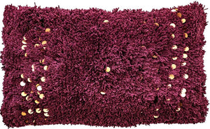 Malini Aziza Aubergine Cushion - Canwell Interiors Limited - Malini