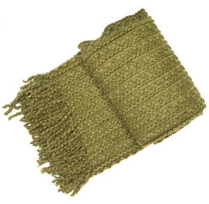 Malini Brixton Olive Throw - Canwell Interiors Limited - Malini