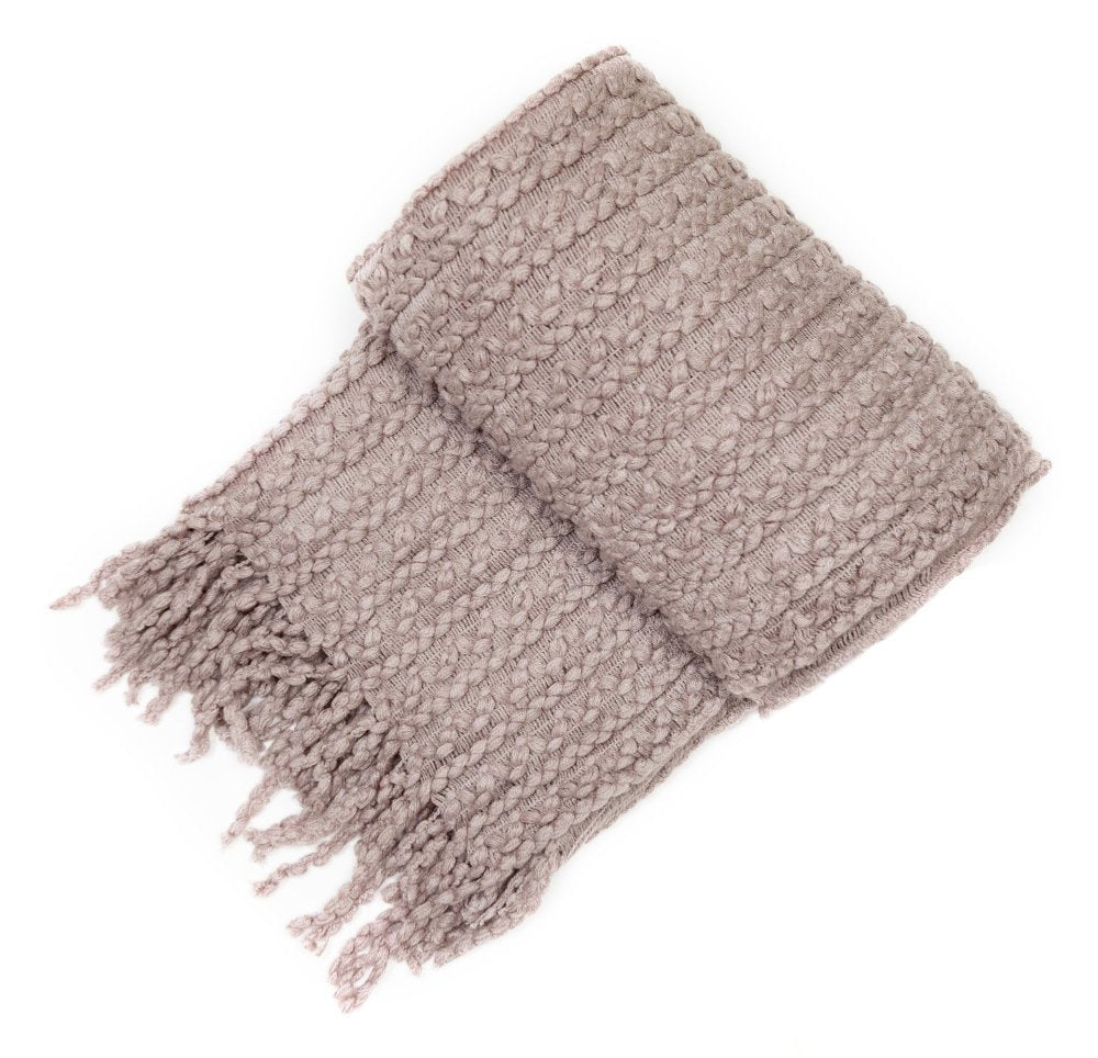 Malini Brixton Taupe Throw - Canwell Interiors Limited - Malini