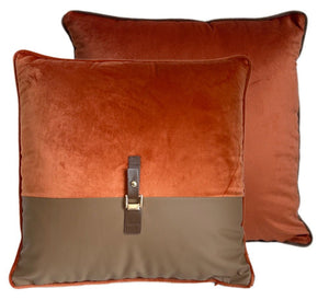 Malini Buckleup Orange Cushion - Canwell Interiors Limited - Malini