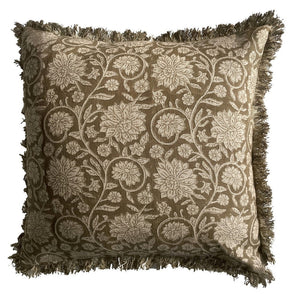 Malini Dipika Olive Cushion - Canwell Interiors Limited - Malini