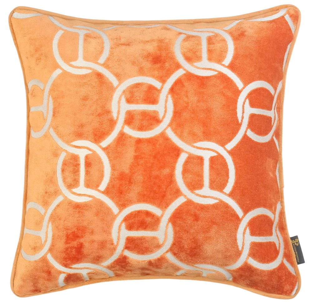 Malini Hookup Orange Cushion - Canwell Interiors Limited - Malini