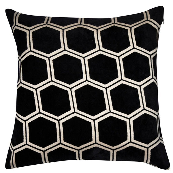 Malini Ivor Black Cushion - Canwell Interiors Limited - Malini