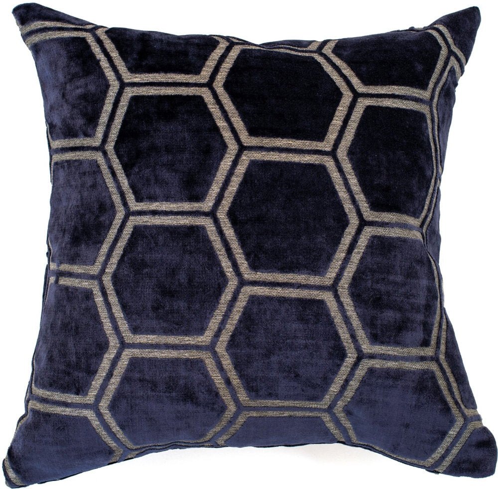 Malini Ivor Navy Cushion - Canwell Interiors Limited - Malini