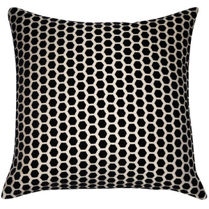 Malini Jorvik Black Cushion - Canwell Interiors Limited - Malini