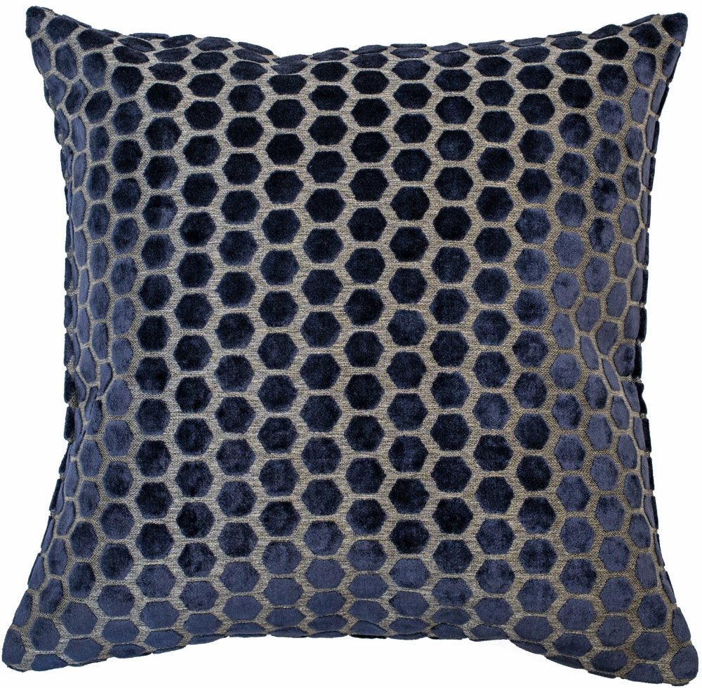 Malini Jorvik Navy Cushion - Canwell Interiors Limited - Malini
