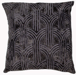 Malini Lalique Black Cushion - Canwell Interiors Limited - Malini