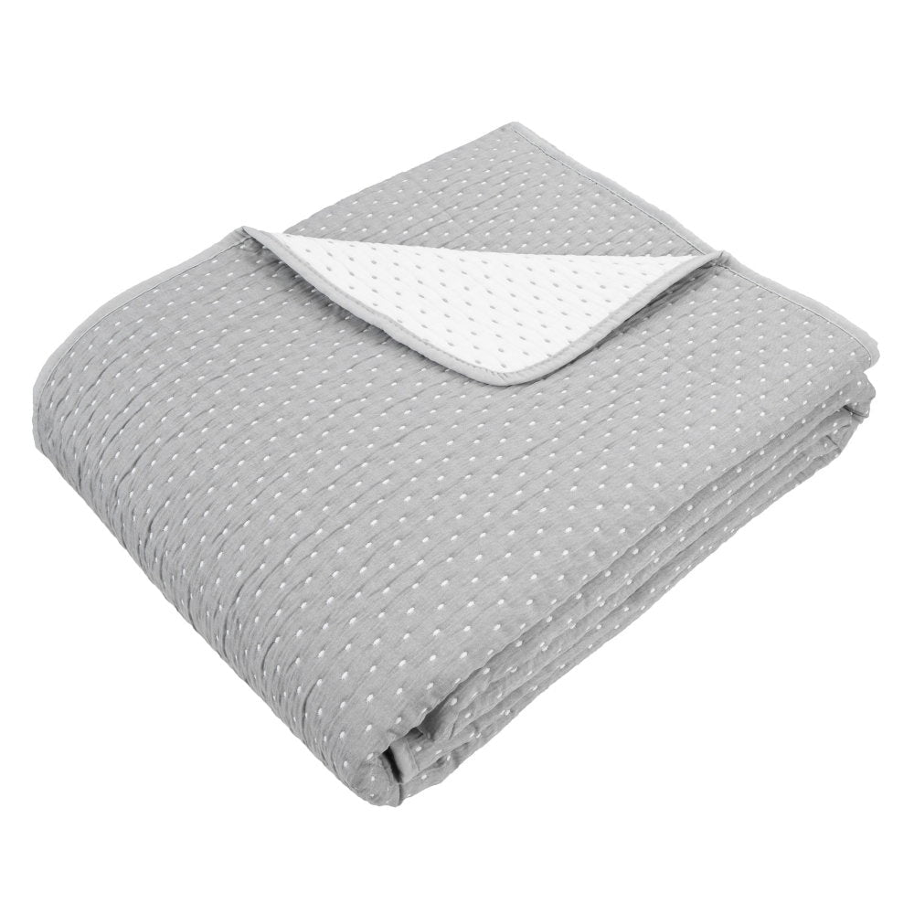 Malini Levi Grey Quilt - Canwell Interiors Limited - Malini