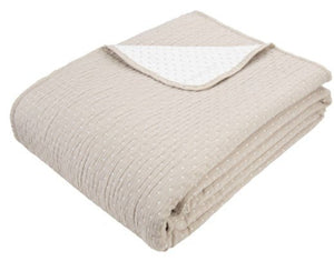 Malini Levi Taupe Quilt - Canwell Interiors Limited - Malini