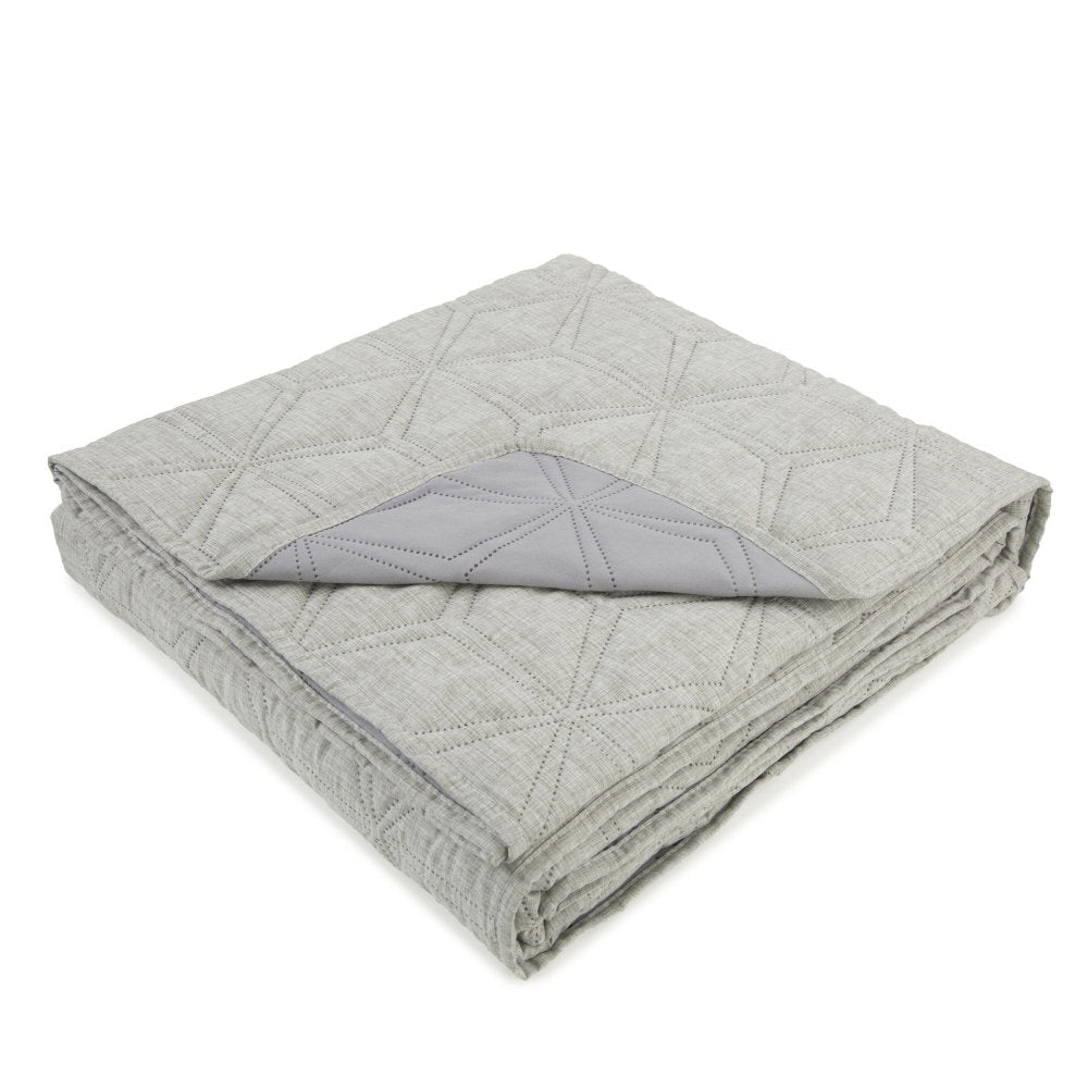 Malini Lombardi Grey Quilt - Canwell Interiors Limited - Malini