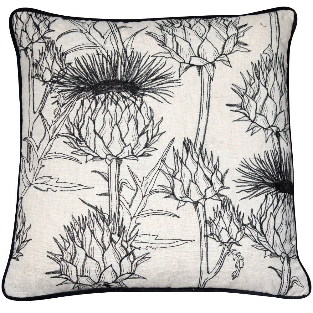 Malini Merida Black Cushion - Canwell Interiors Limited - Malini