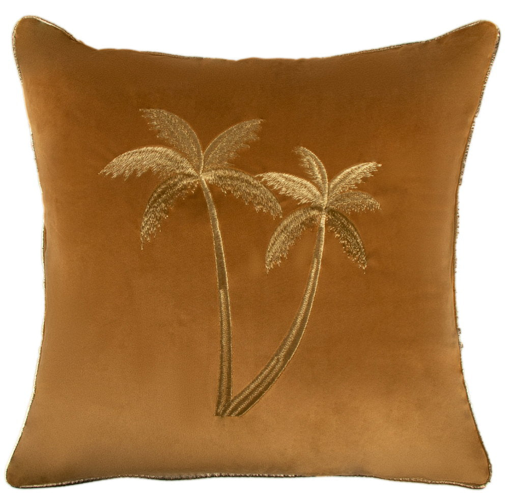Malini Palms Whiskey Cushion - Canwell Interiors Limited - Malini