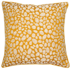 Malini Pebbles Mustard Cushion - Canwell Interiors Limited - Malini